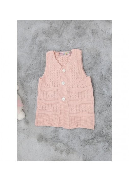 0-24 Aylıq Uşaq Sviteri Çəhrayı