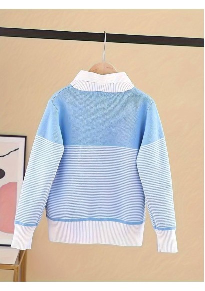 Oğlanlar üçün uzunqol toxunma sviter