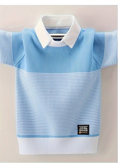 Oğlanlar üçün uzunqol toxunma sviter