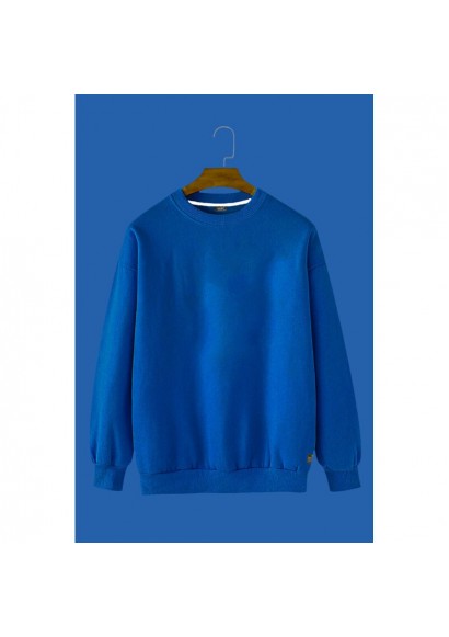 Yumru  Boyunlu Göy Svitter